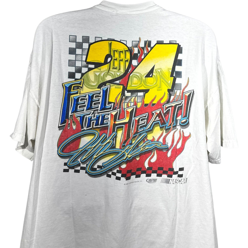 Vintage NASCAR "Feel The Heat" Jeff Gordon #24 Racing Tee