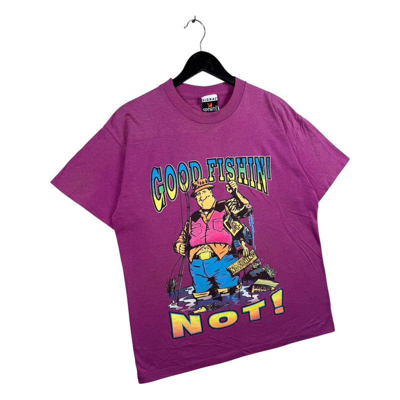 Vintage Good Fishin' Not! Graphic T-Shirt