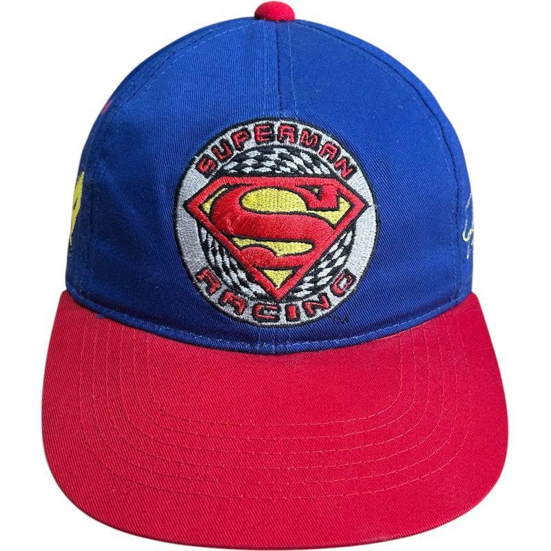 Vintage Chase Authentics Superman Racing #24 Snapback Hat