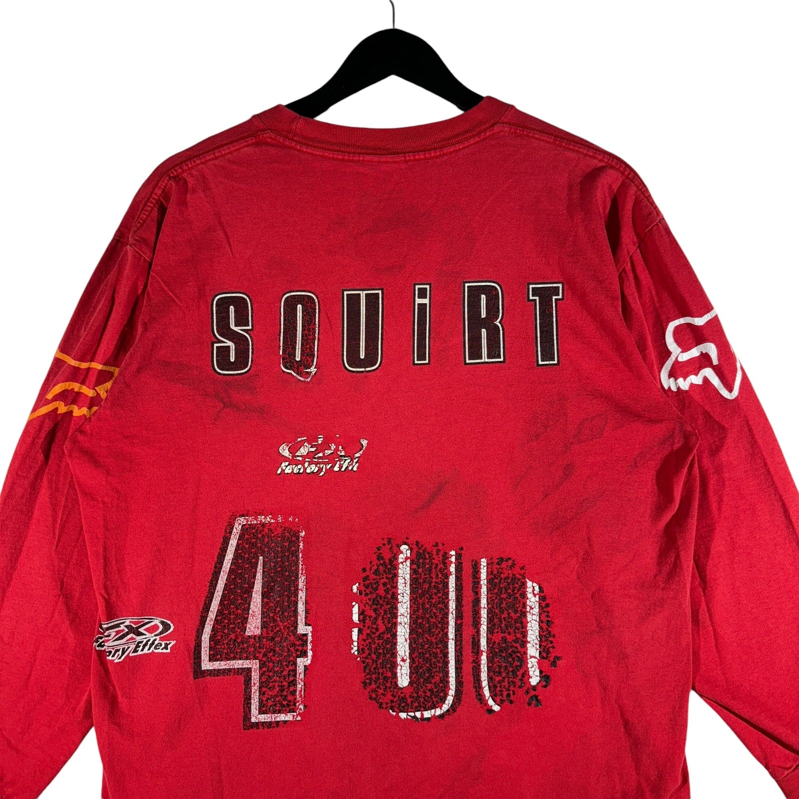 Vintage Fox Racing Squirt 400 Spellout Long Sleeve