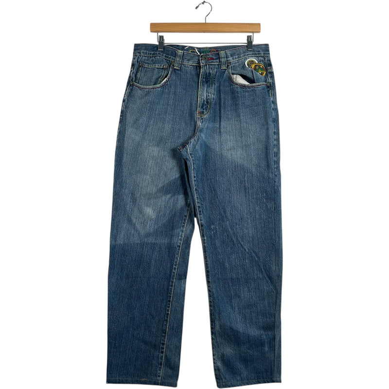 Vintage Coogi Embroidered Straight Leg Denim Jeans 34x30