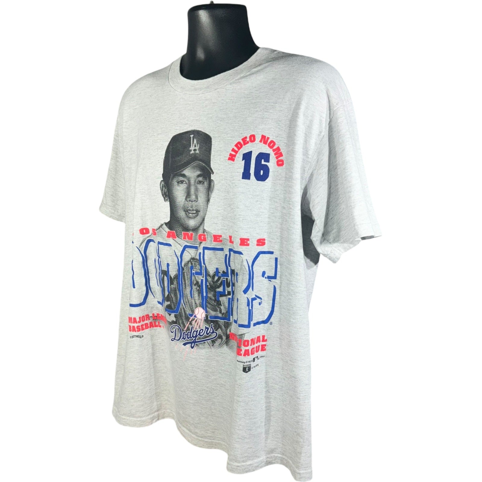 Vintage Los Angeles Dodgers Hideo Nomo Nutmeg Tee 1995