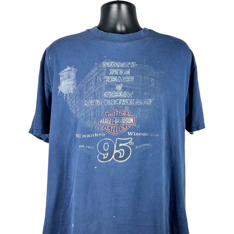 Vintage Harley Davidson Milwaukee, WI 95th Anniversary Tee