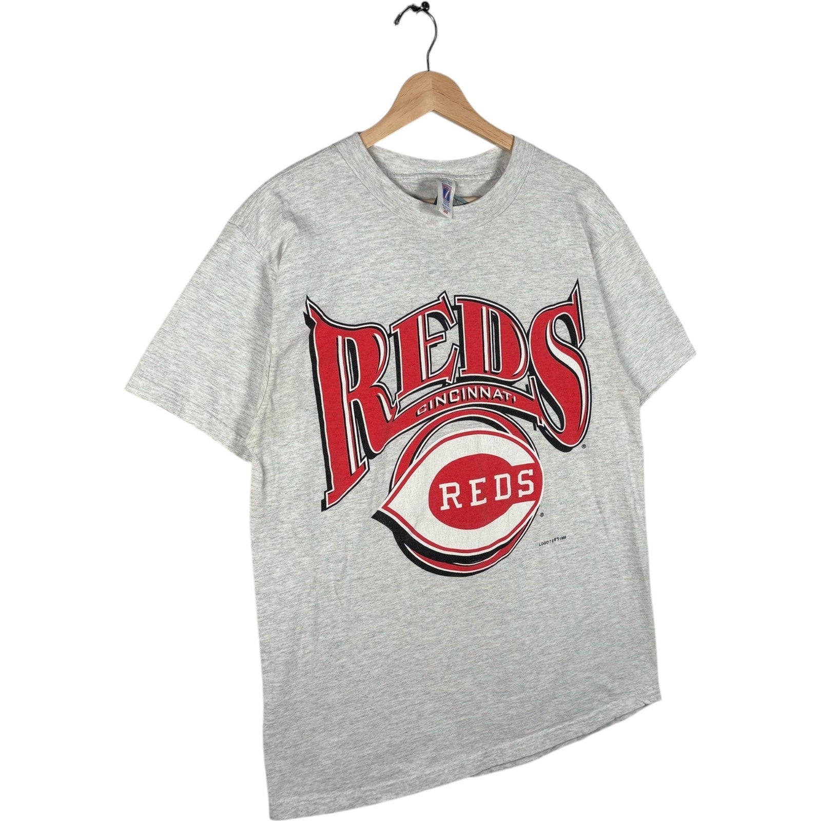 Vintage Cincinnati Reds Spellout Logo Tee MLB