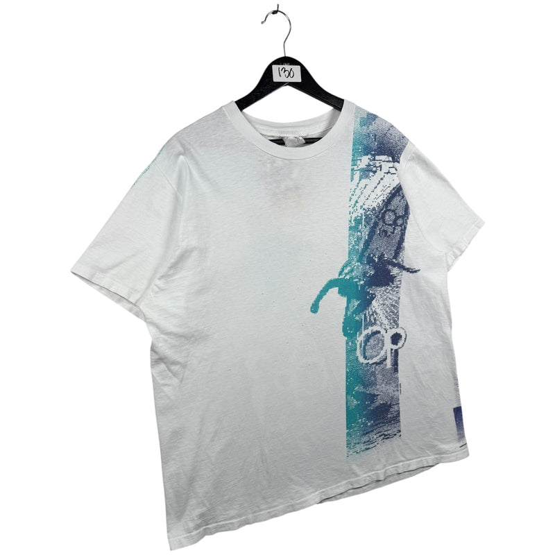 Vintage Ocean Pacific OP3 Abstract Surf Graphic T-Shirt