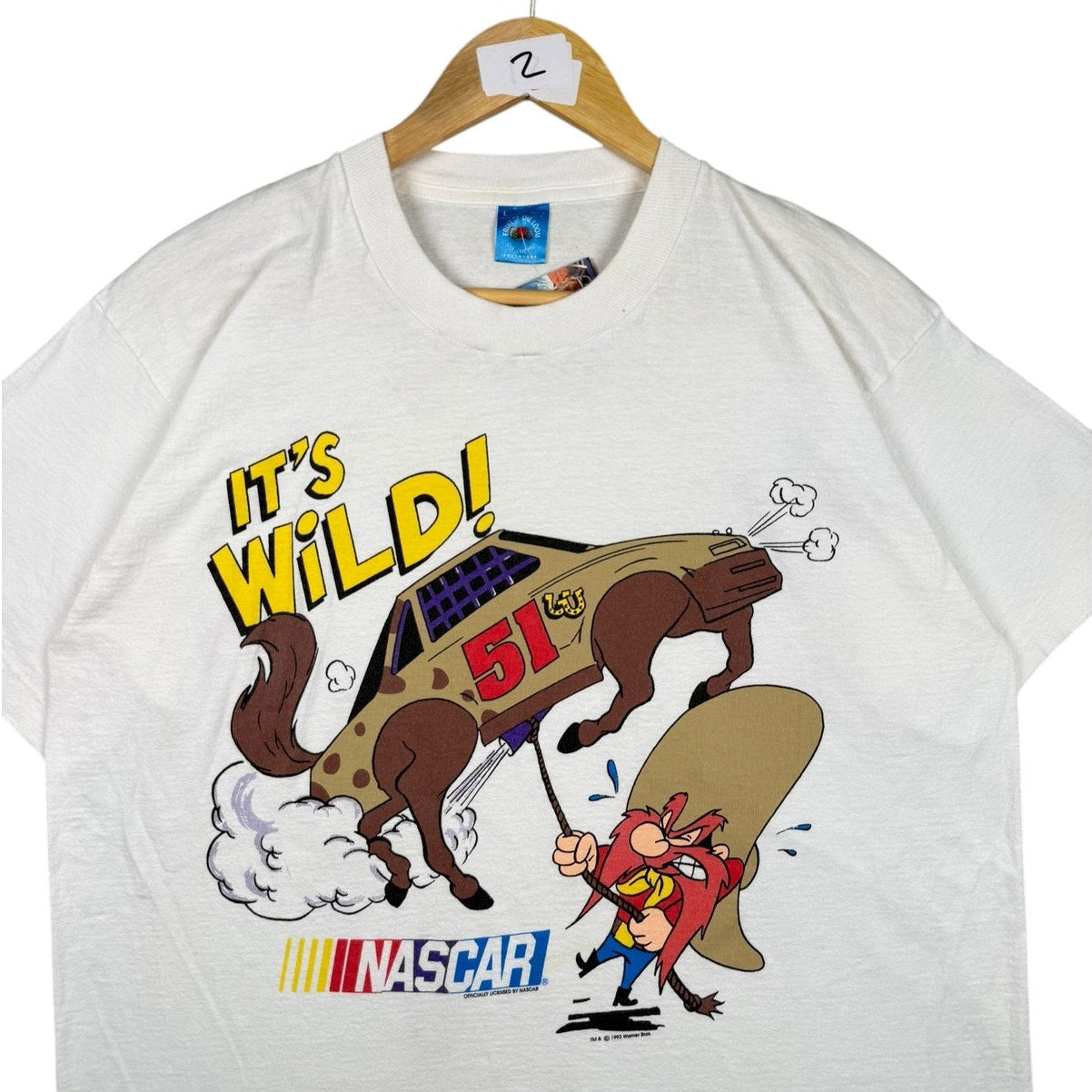 Vintage Looney Tunes Yosemite Sam NASCAR T-Shirt
