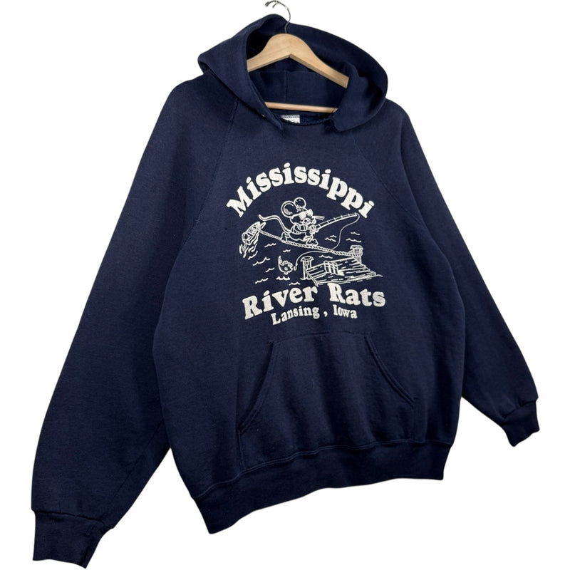 Vintage Mississippi River Rats Fishing Hoodie