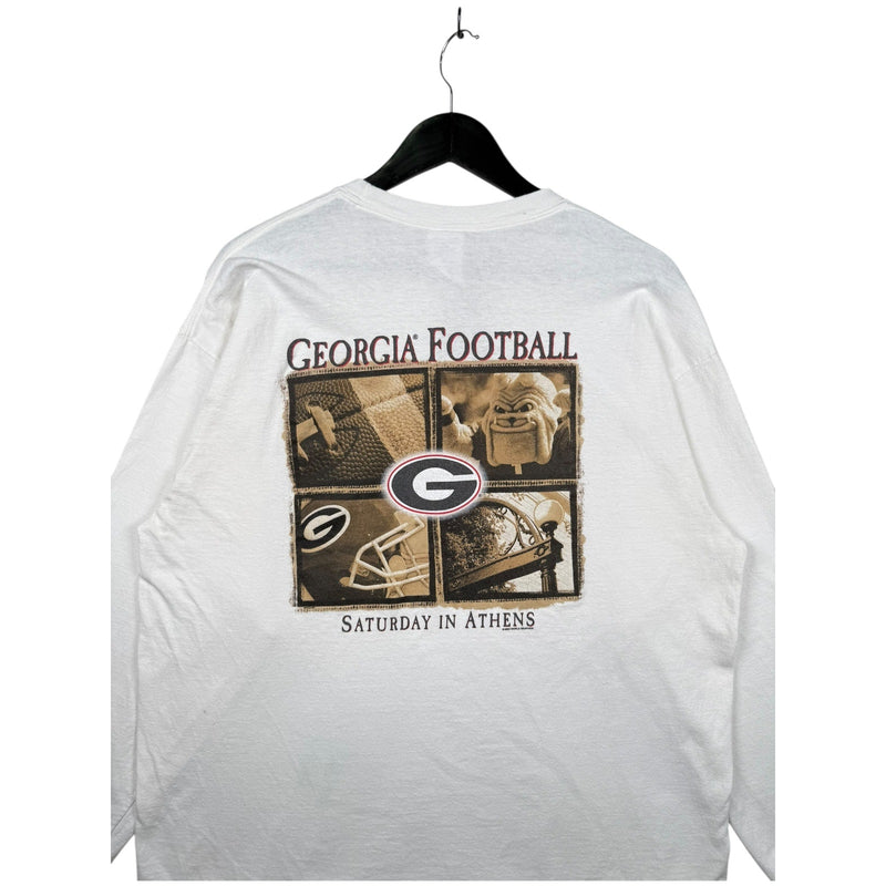 Vintage Georgia Bulldogs Football Saturday In Athens Long Sleeve
