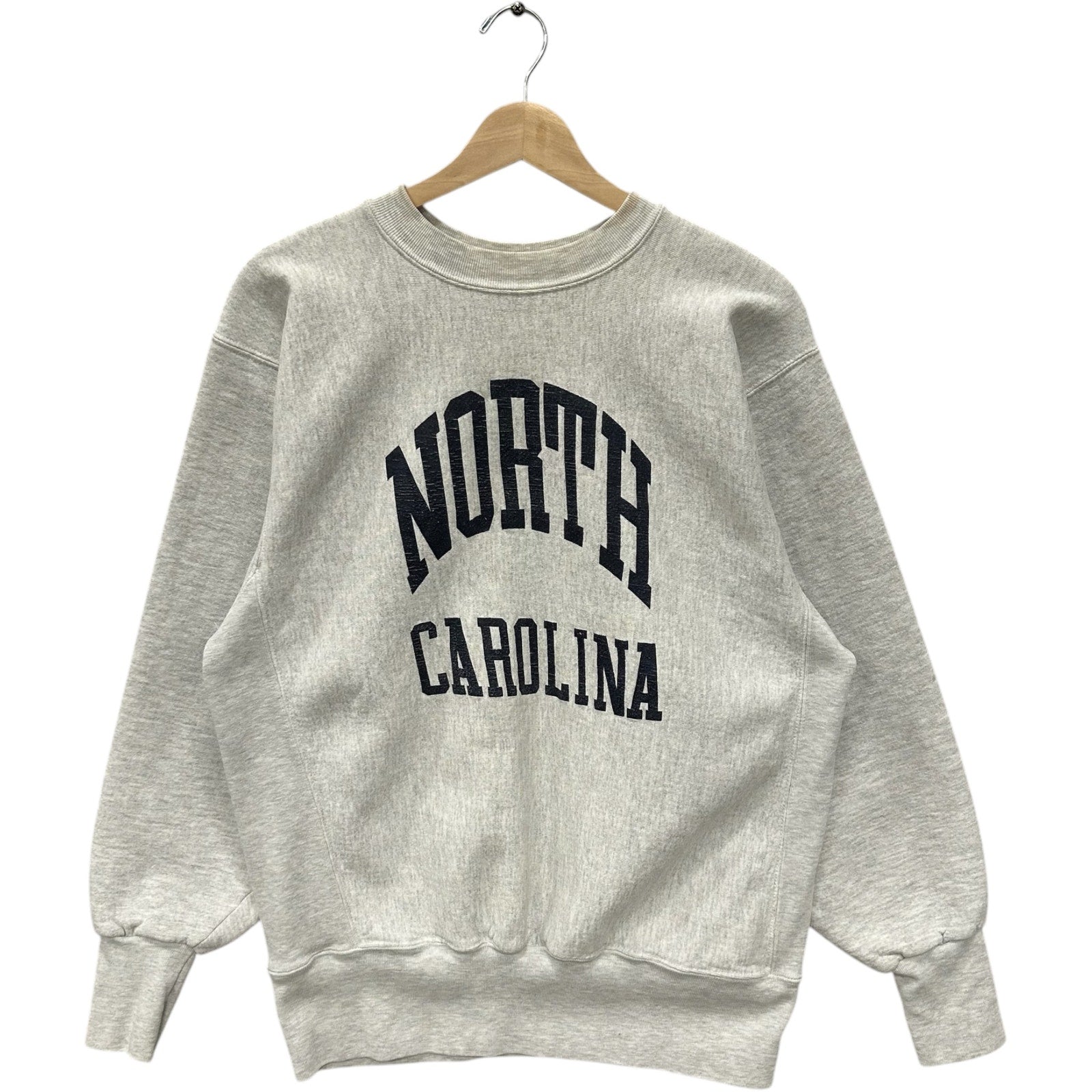 Vintage University Of North Carolina Spellout Crewneck 90s