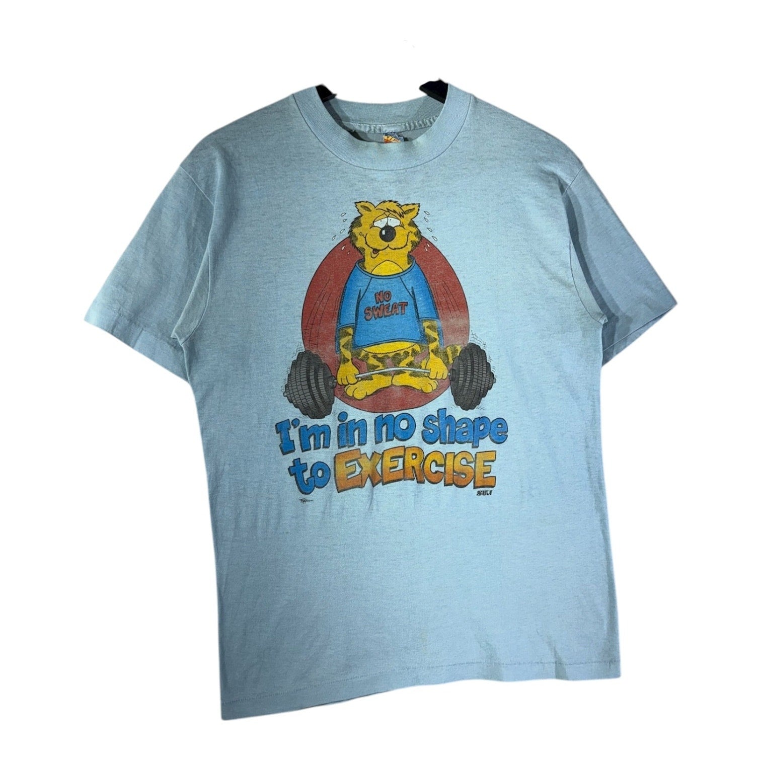 Vintage No Sweat Cat Funny T-Shirt