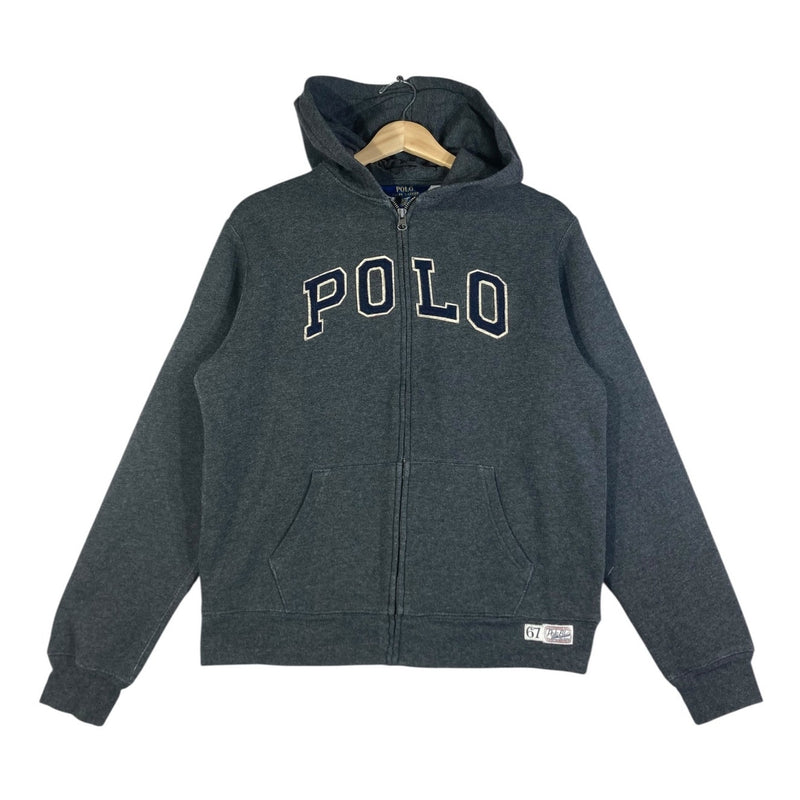 Vintage Polo Ralph Lauren Embroidered Logo Full Zip Hoodie