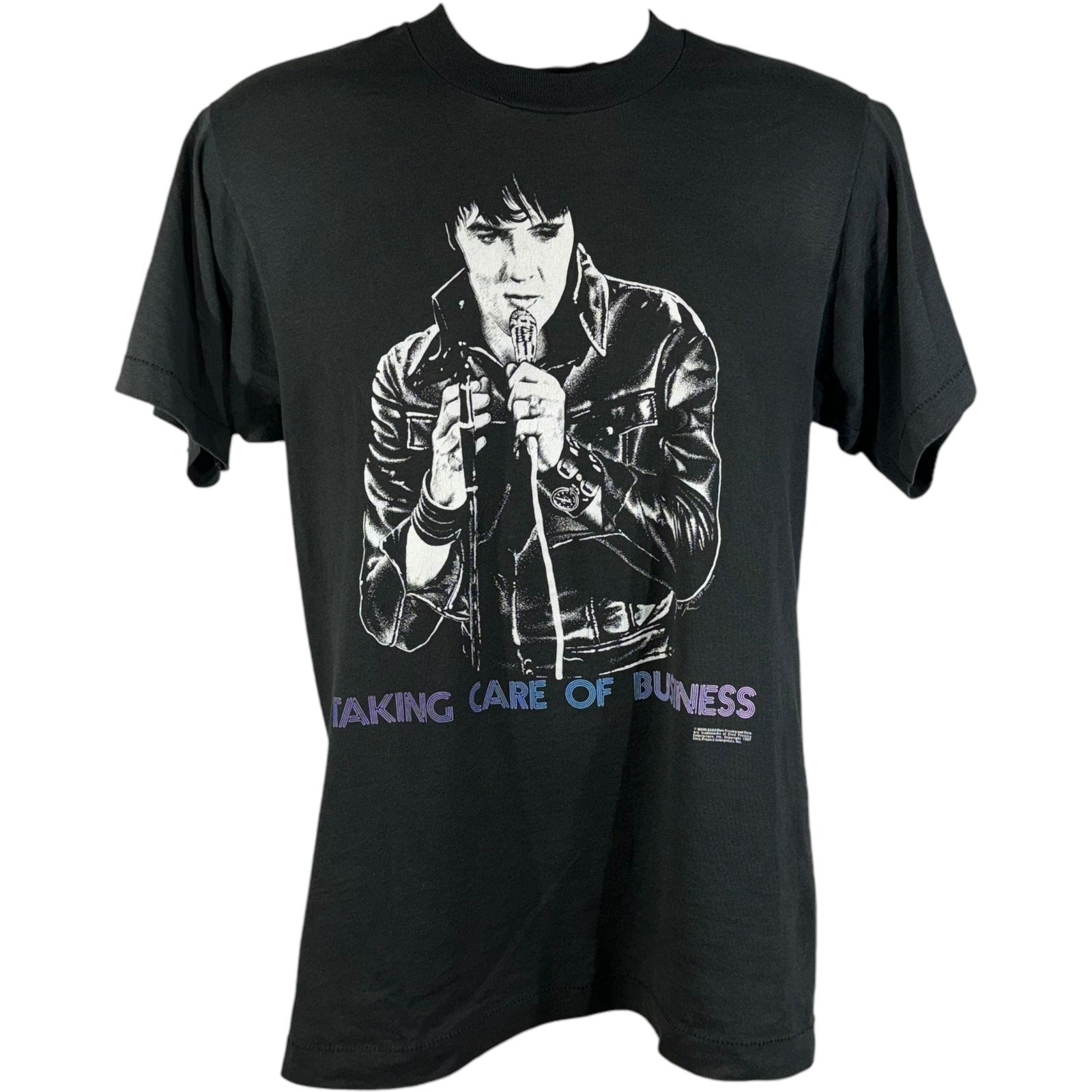 Vintage Elvis "Taking Care Of Business" Music Tee 80's