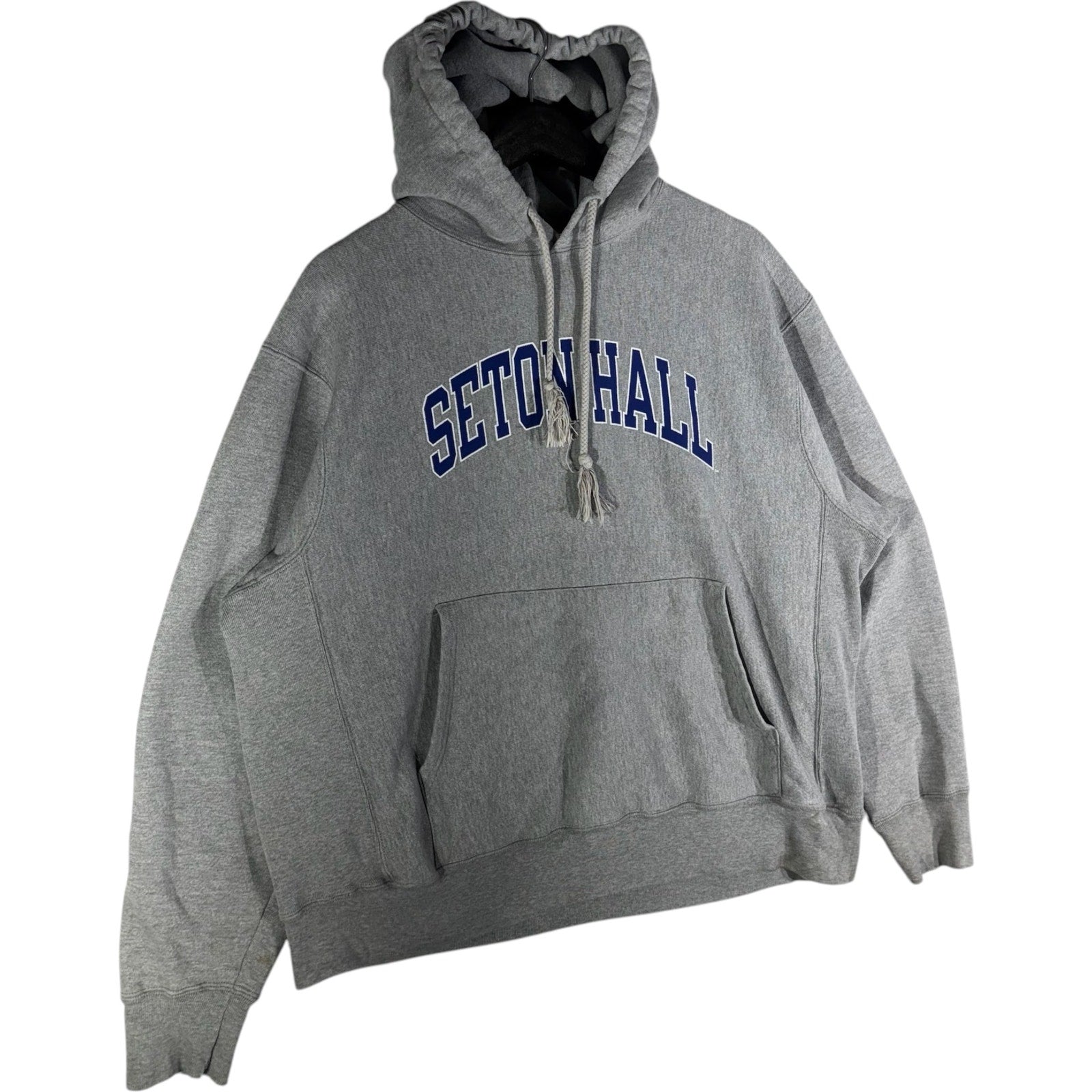 Vintage Champion Seton Hall University Spellout Hoodie