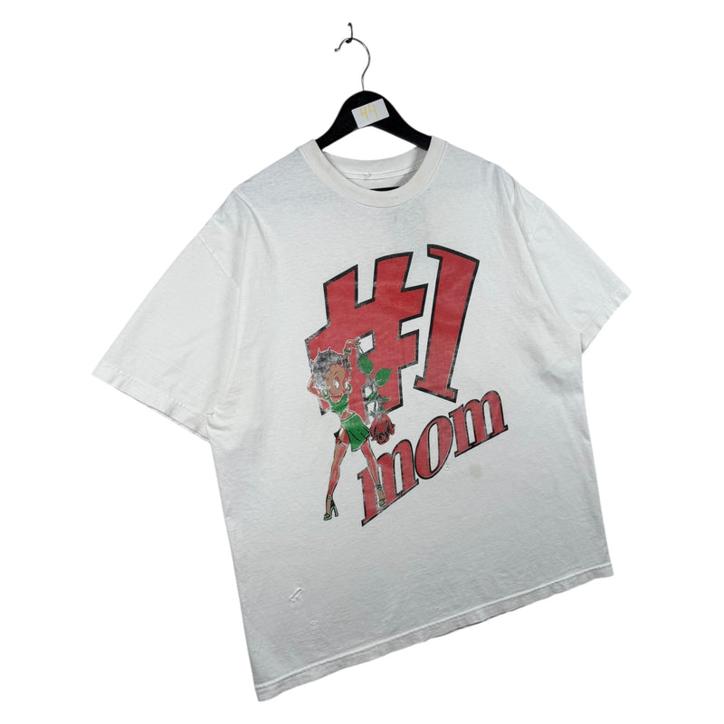 Vintage #1 Mom Betty Boop Style Cartoon Graphic T-Shirt