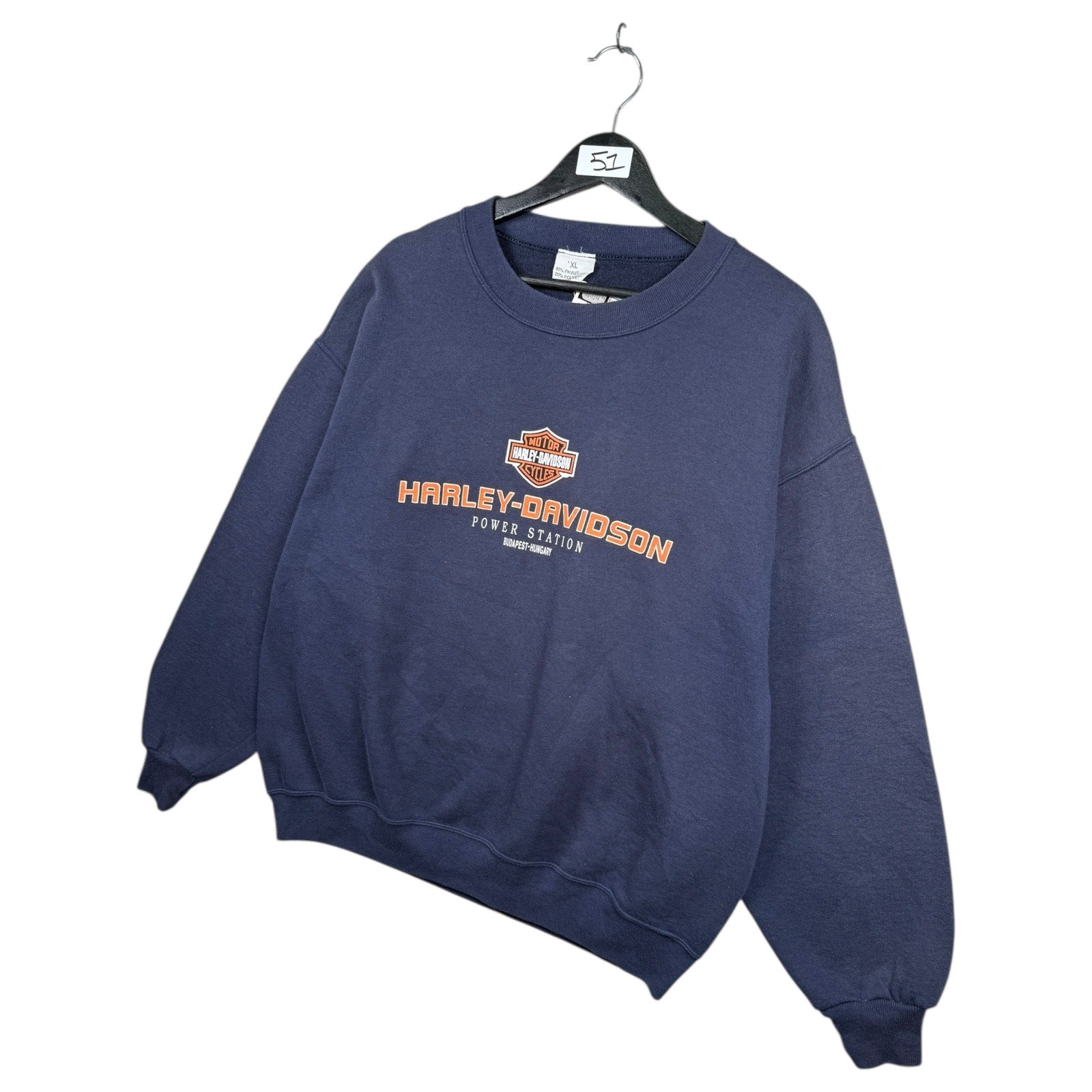 Vintage Harley Davidson Motorcycles Power Station Sweatshirt Crewneck