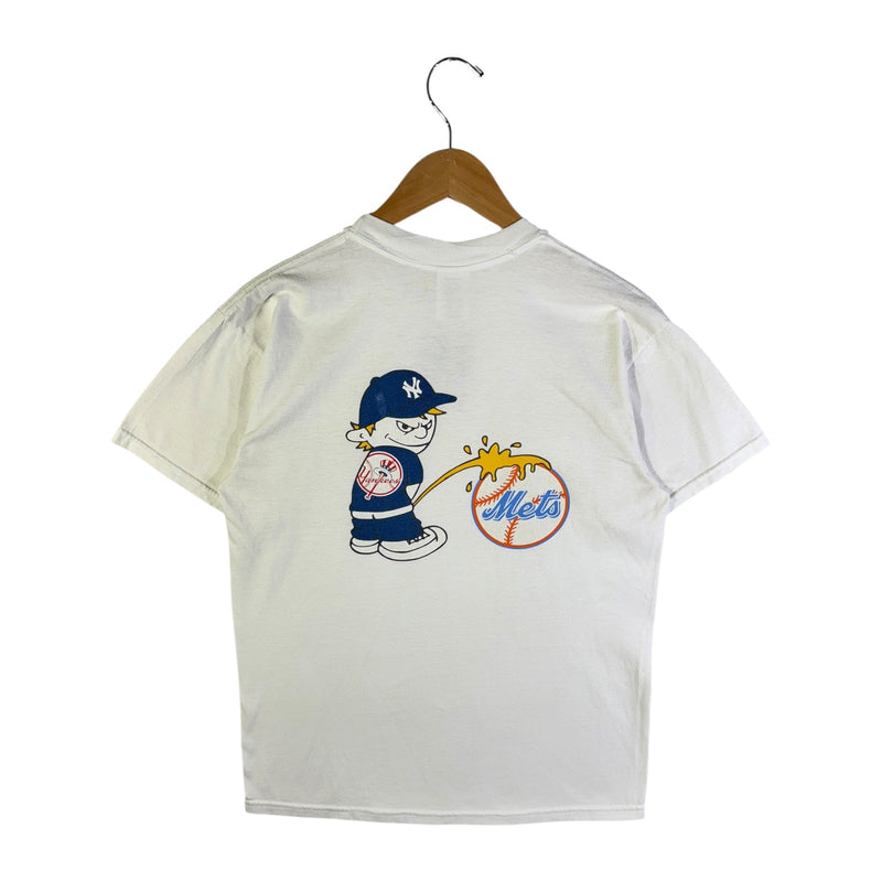 Vintage New York Yankees vs Mets Rivalry Graphic MLB T-Shirt