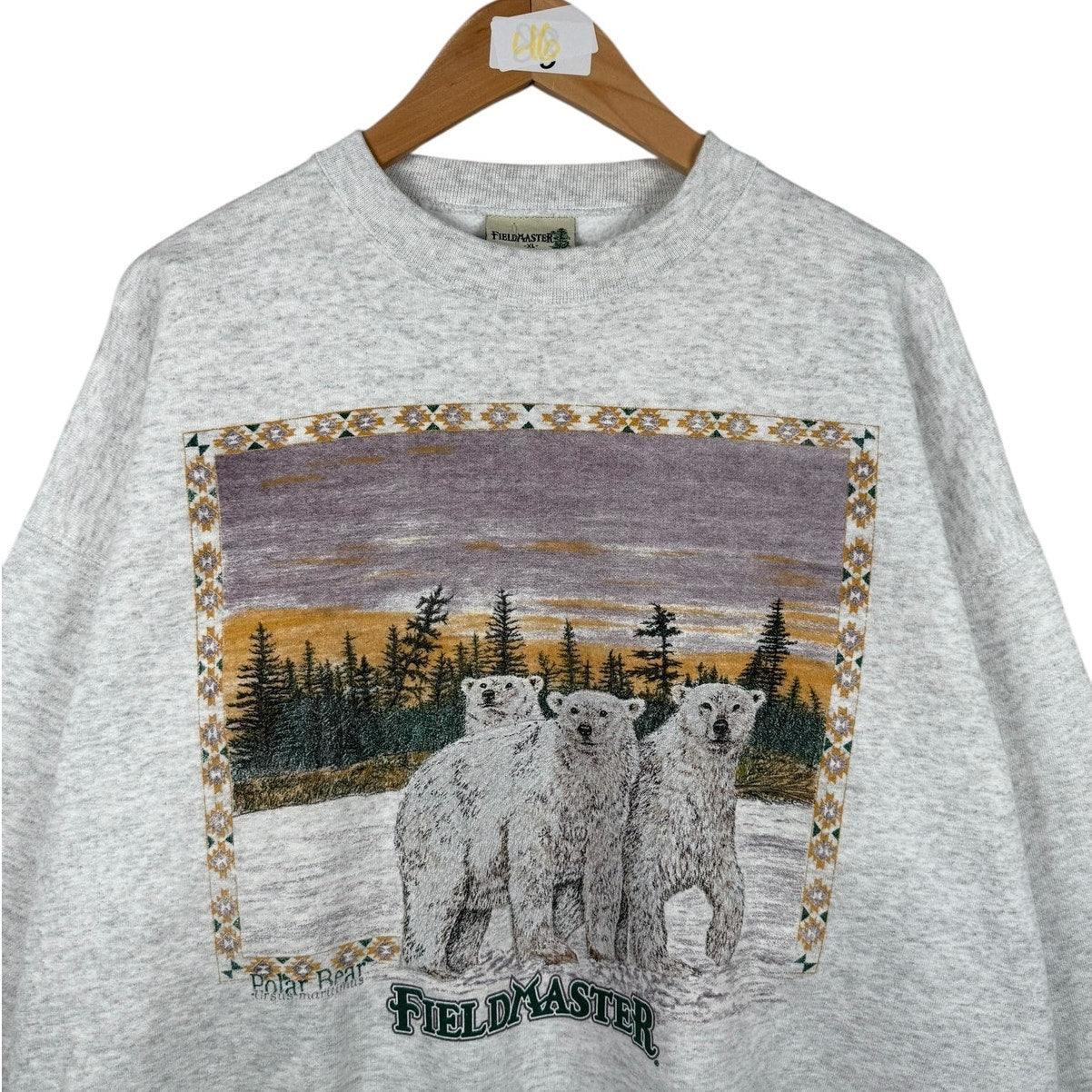 Vintage Field Master Polar Bear Wildlife Graphic Crewneck