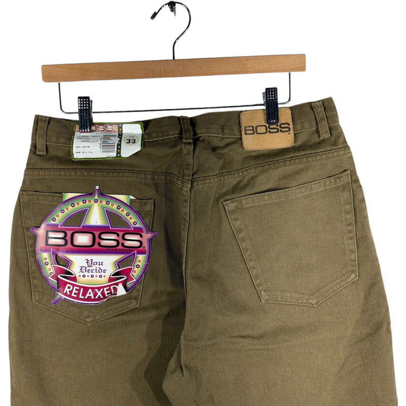 Vintage Boss Relaxed Fit Chino Shorts 37x11 NWT