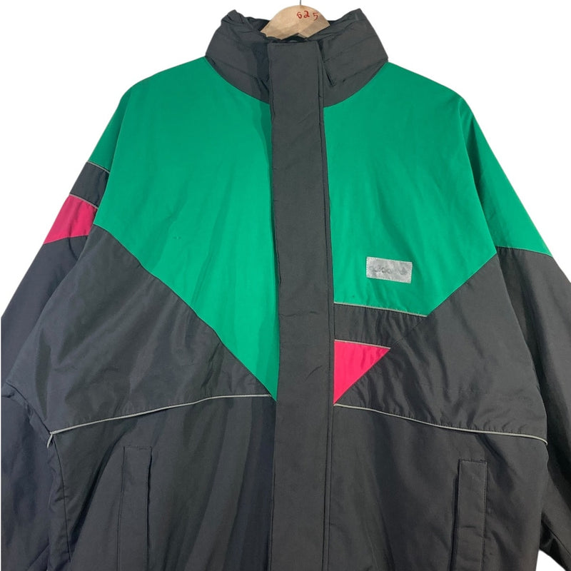 Vintage Adidas Colorblock Chest Logo Windbreaker