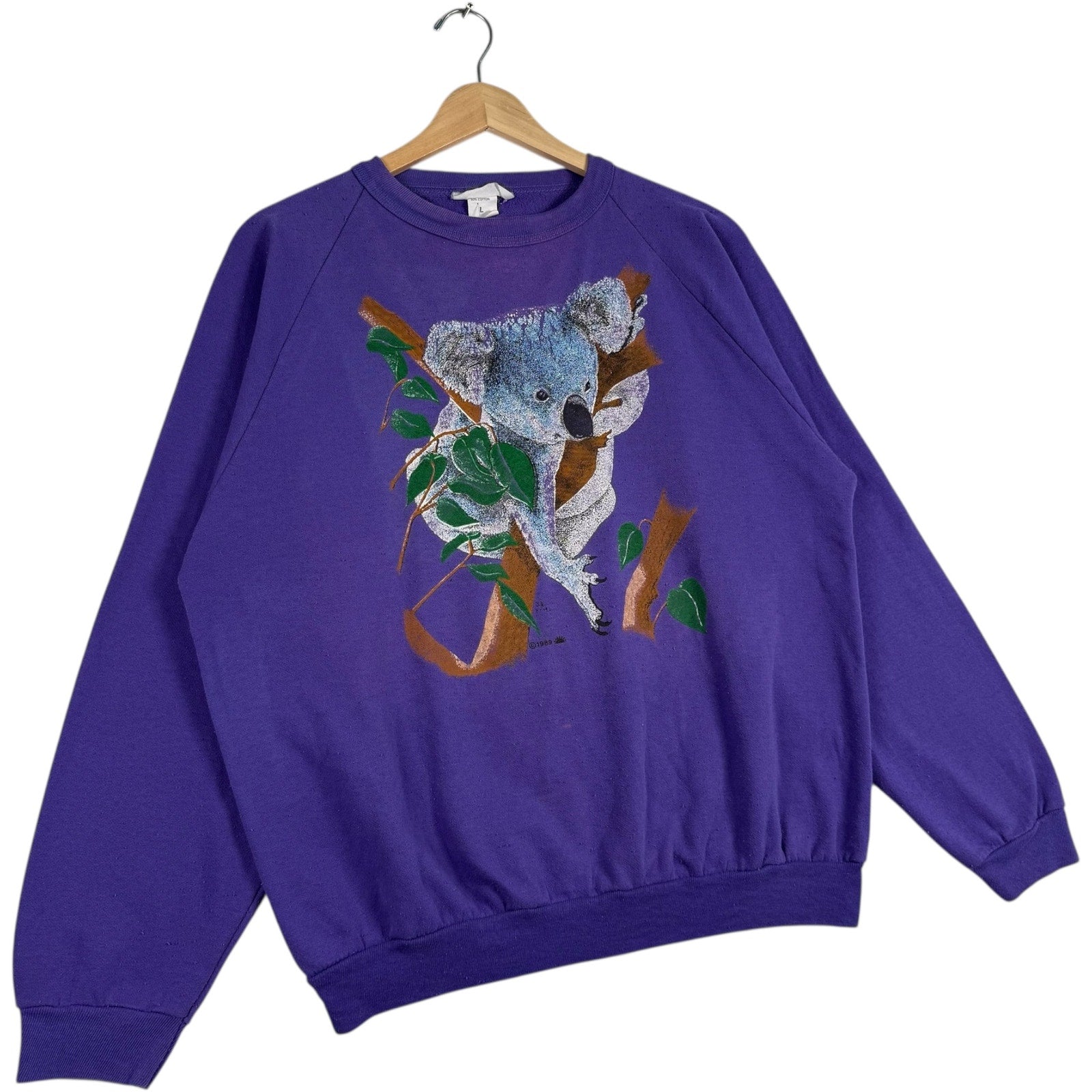 Vintage Climbing Koala Bear Nature Pullover Crewneck
