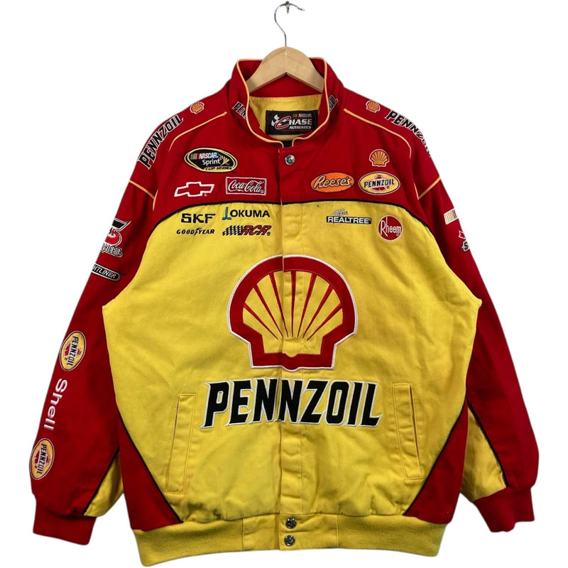 Vintage Pennzoil Patches Racing NASCAR Bomber Jacket