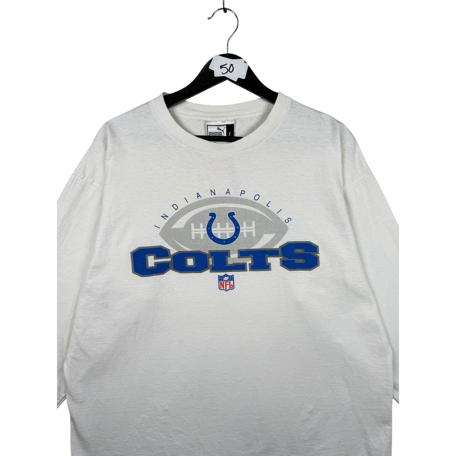 Vintage Puma Indianapolis Colts NFL Long Sleeve T-Shirt