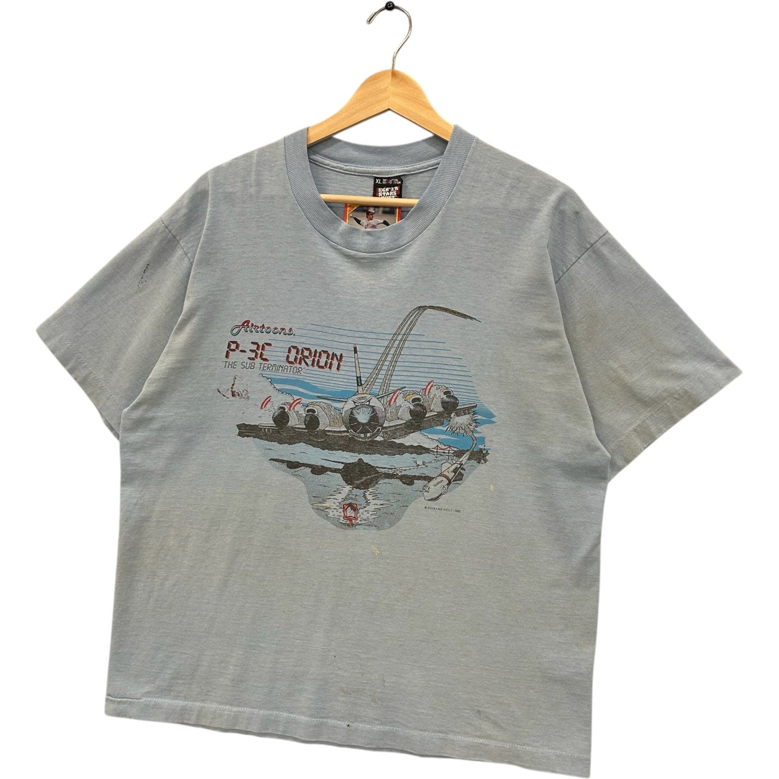 Vintage Airtoons P-3C Orion "The Sub Terminator" Tee 1985