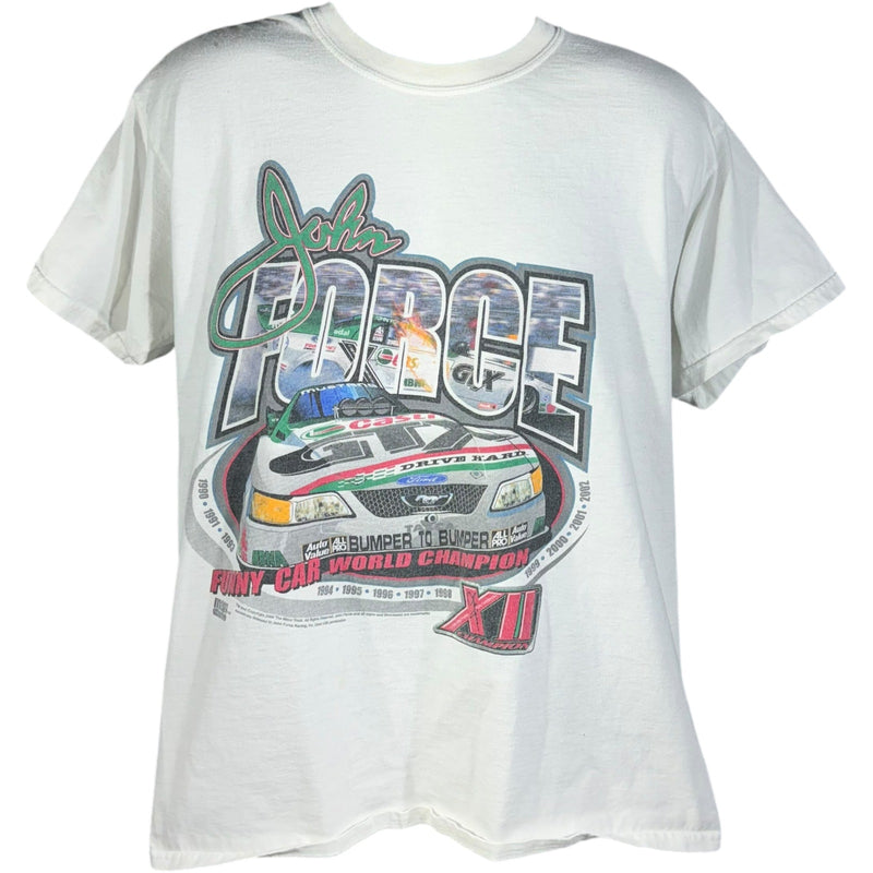 Vintage John Force Funny Car World Champion Tee