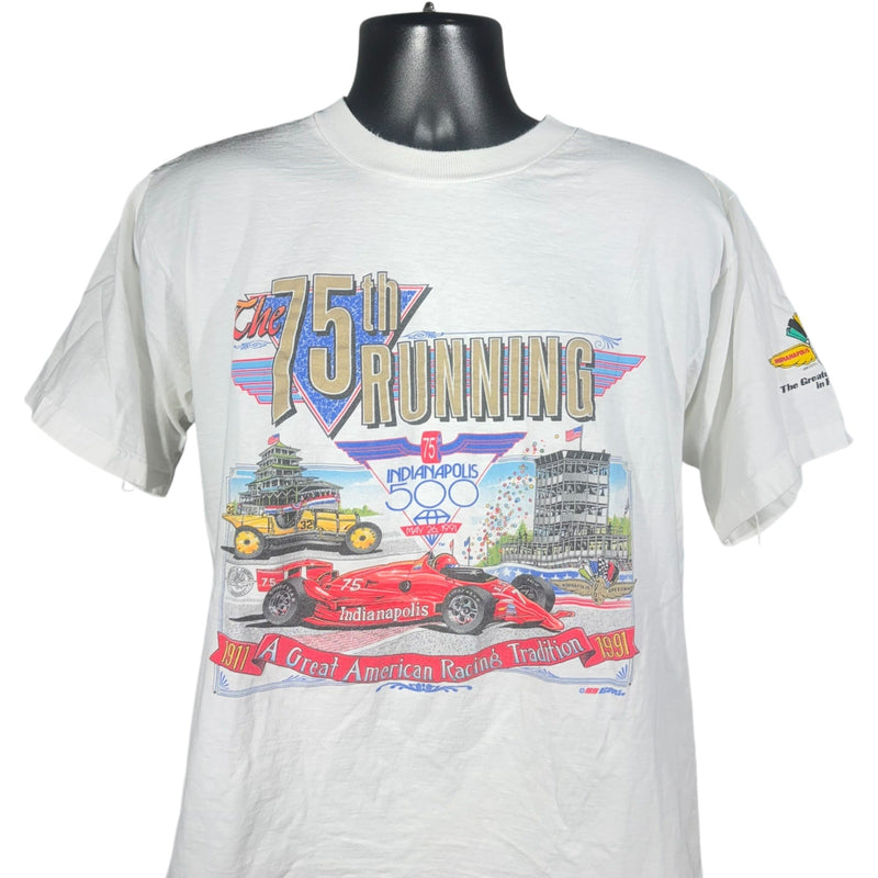 Vintage 75th Indianapolis 500 Formula 1 Racing Tee 1991