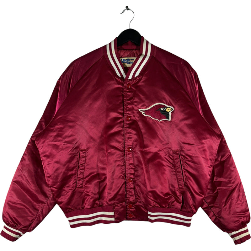 Vintage Chalk Line Arizona Cardinals Satin Bomber Jacket