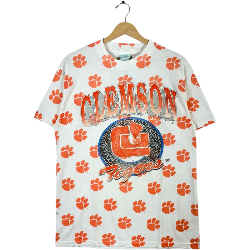 Vintage Clemson Tigers University AOP Tee