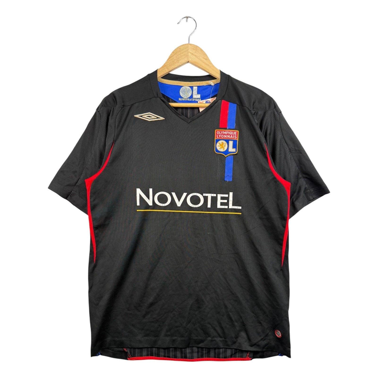 Vintage Umbro Olympique Lyonnais Novotel Soccer Jersey