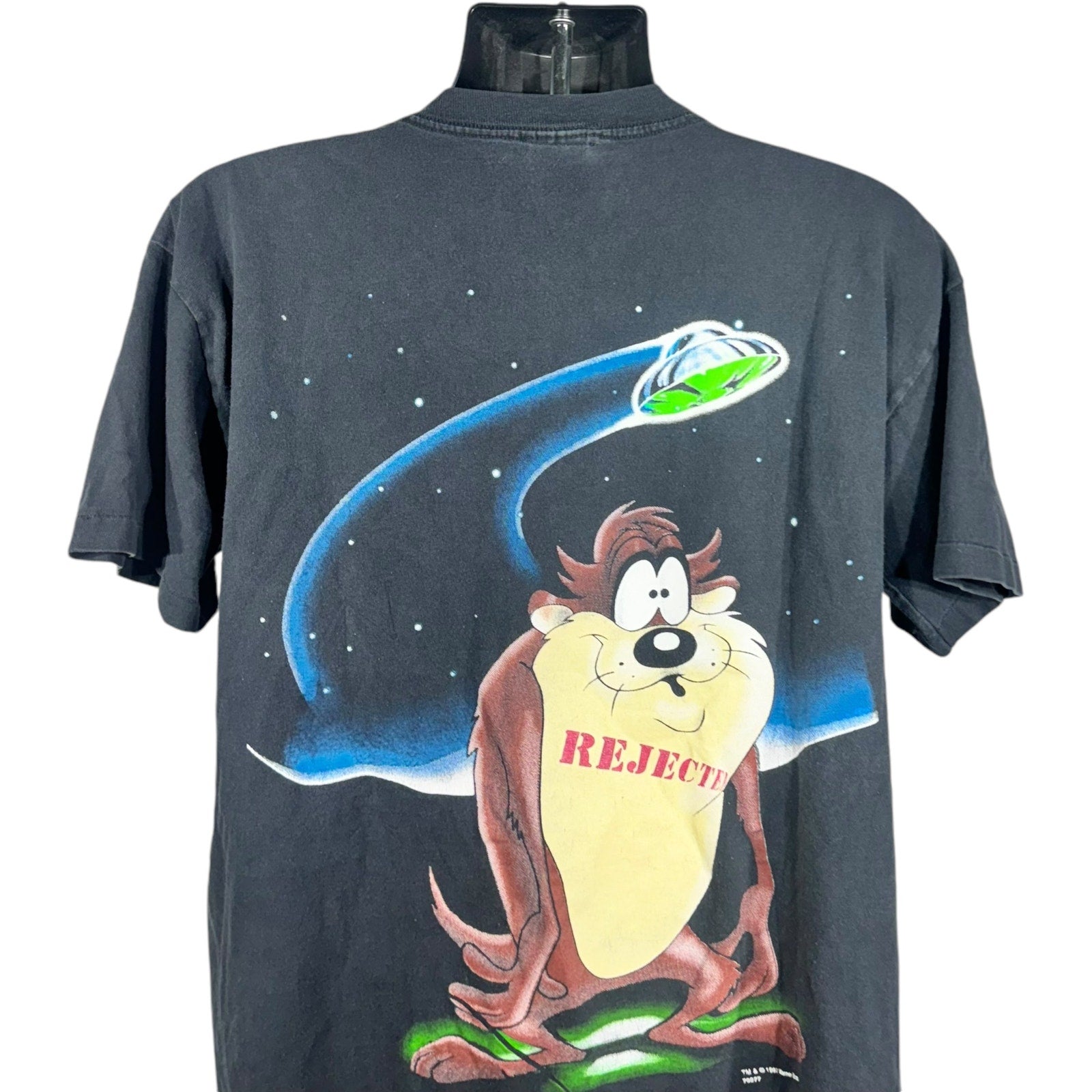 Vintage Looney Tunes Taz Alien Abduction AOP Tee