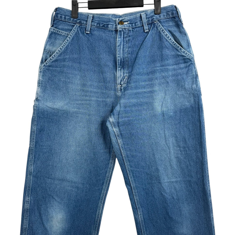 Vintage Carhartt Carpenter Denim Utility Pants 34