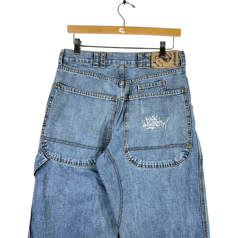 Vintage Goéland Productions Embroidered Carpenter Denim 32x29