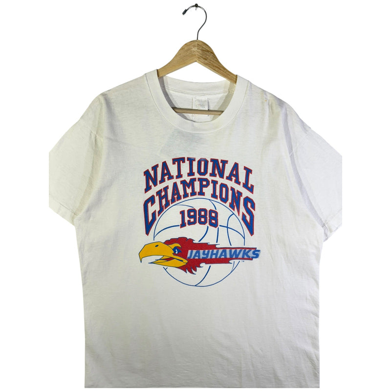 Vintage 1988 Kansas Jayhawks NCAA National Champions T-Shirt