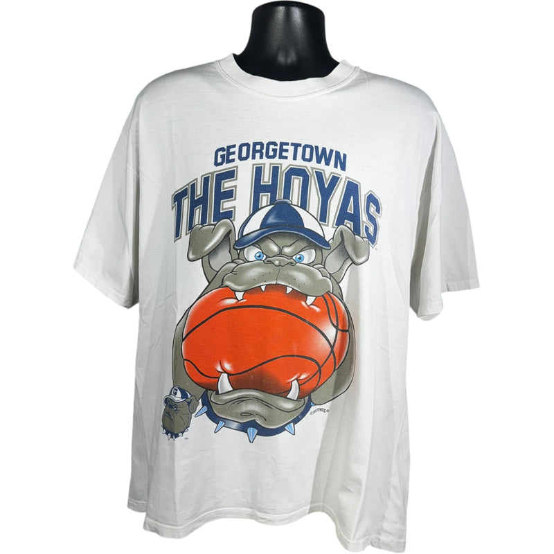 Vintage Georgetown University Hoyas Basketball Mascot Tee