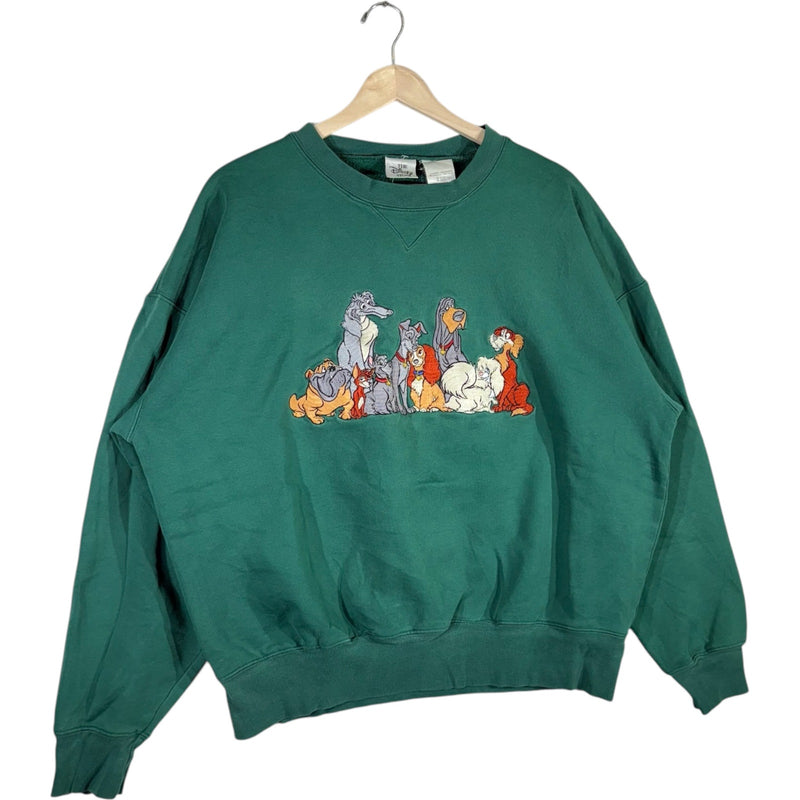Vintage Lady And The Tramp Embroidered Crewneck