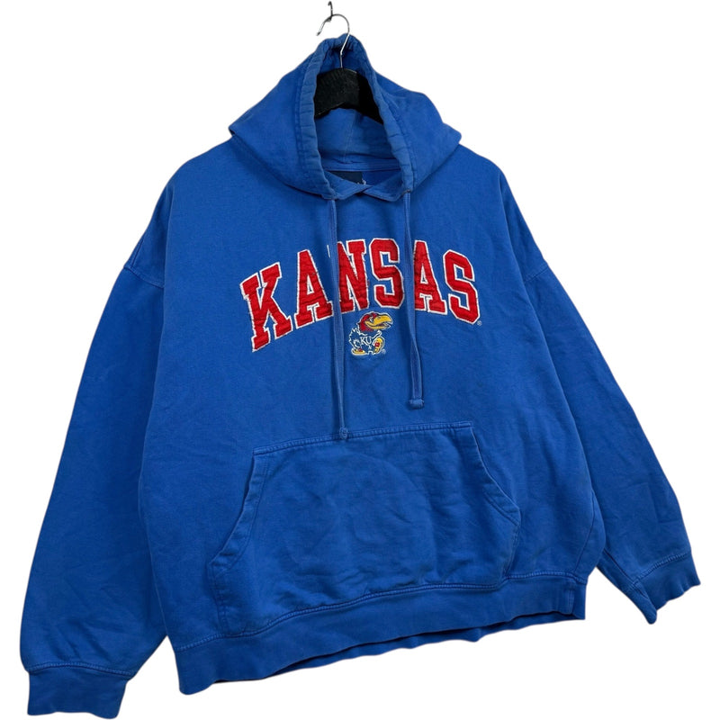 Vintage Kansas University Chest Spellout Hoodie