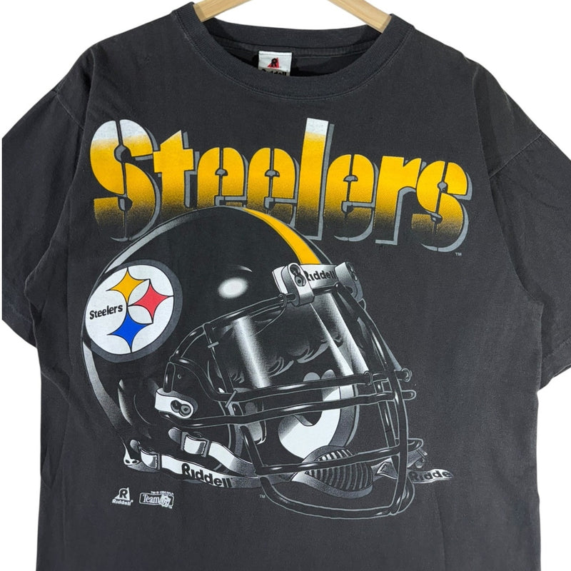 Vintage Pittsburgh Steelers Big Helmet NFL T-Shirt 90s