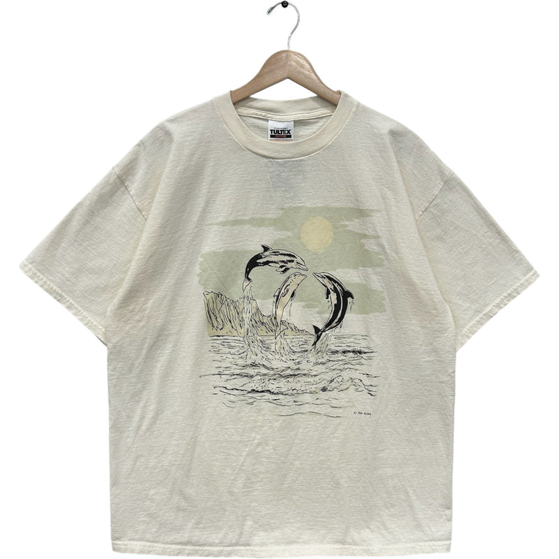 Vintage Jumping Dolphins and Ocean Nature Tee