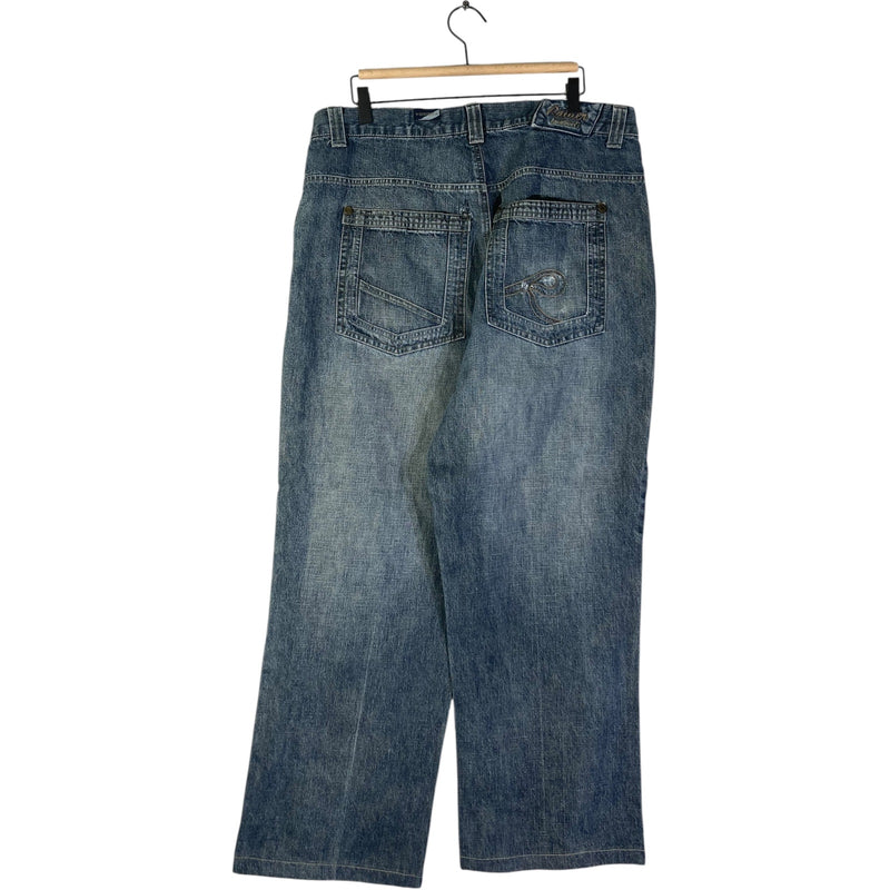 Vintage Raider Utility Straight Leg Denim Jeans 36x30