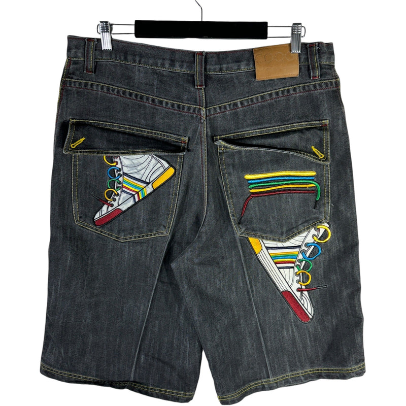 Vintage Coogi Embroidered Denim Shorts