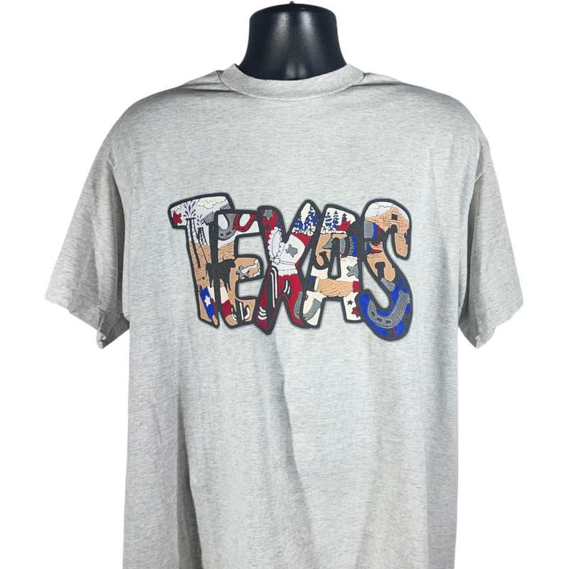 Vintage All Things Texas Spellout Souvenir Tee