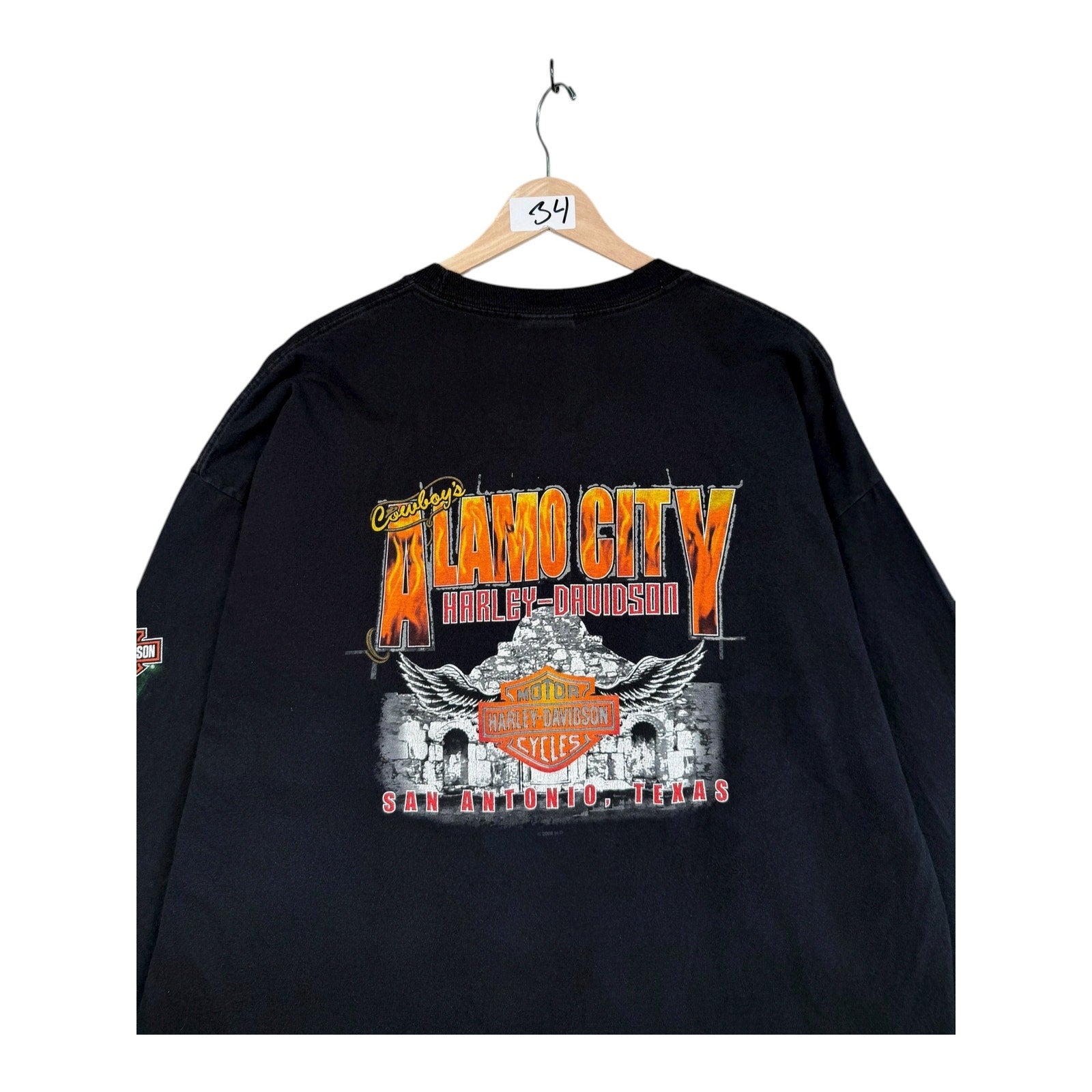 Vintage Harley Davidson Alamo City San Antonio Long Sleeve T-Shirt