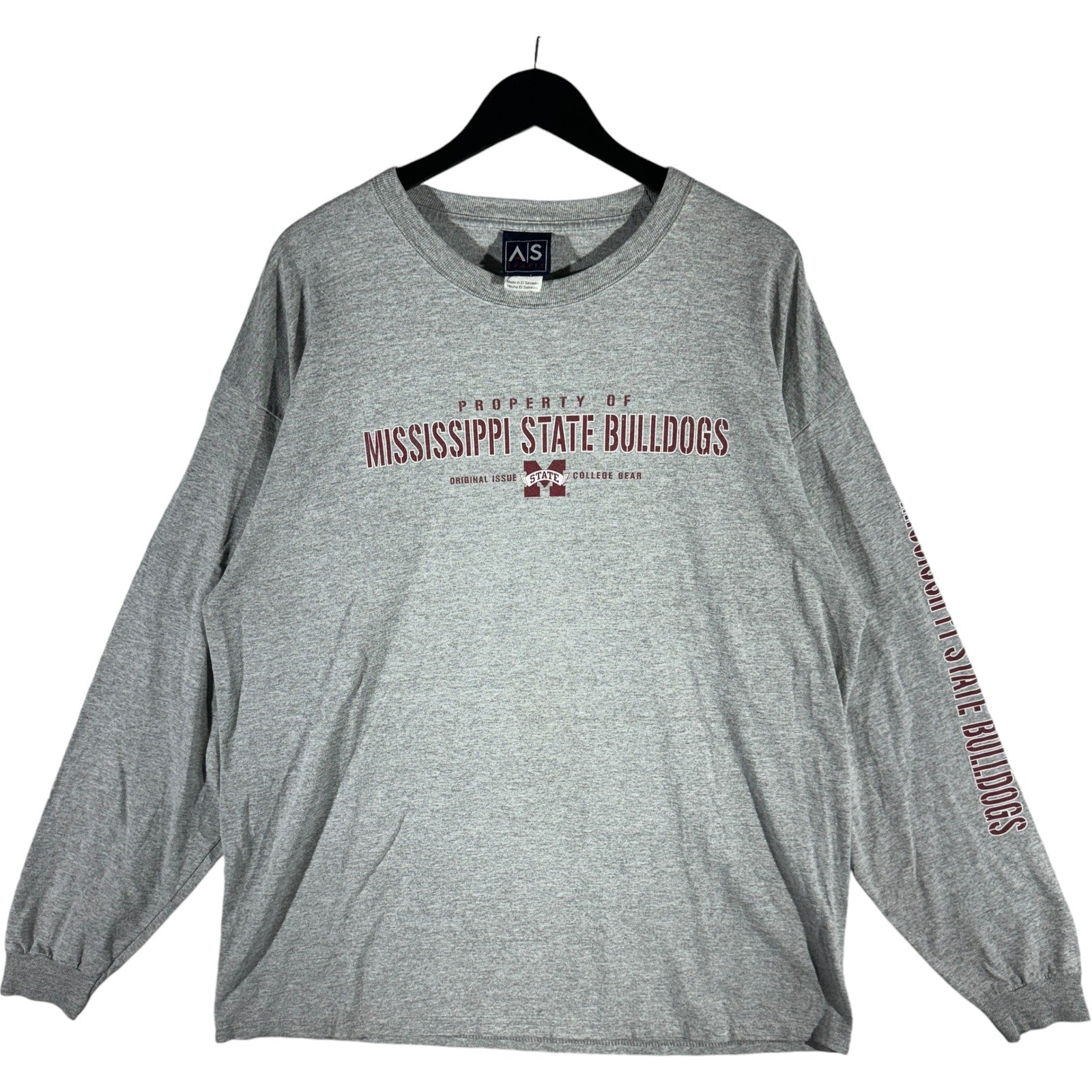 Vintage Mississippi State University Bulldogs Long Sleeve