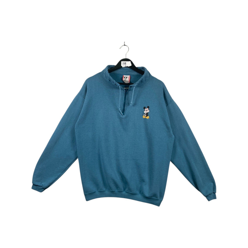 Vintage Disney Mickey Mouse Half Zip Hoodie