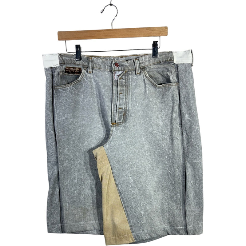 Vintage Reworked Denim Carpenter Shorts 40