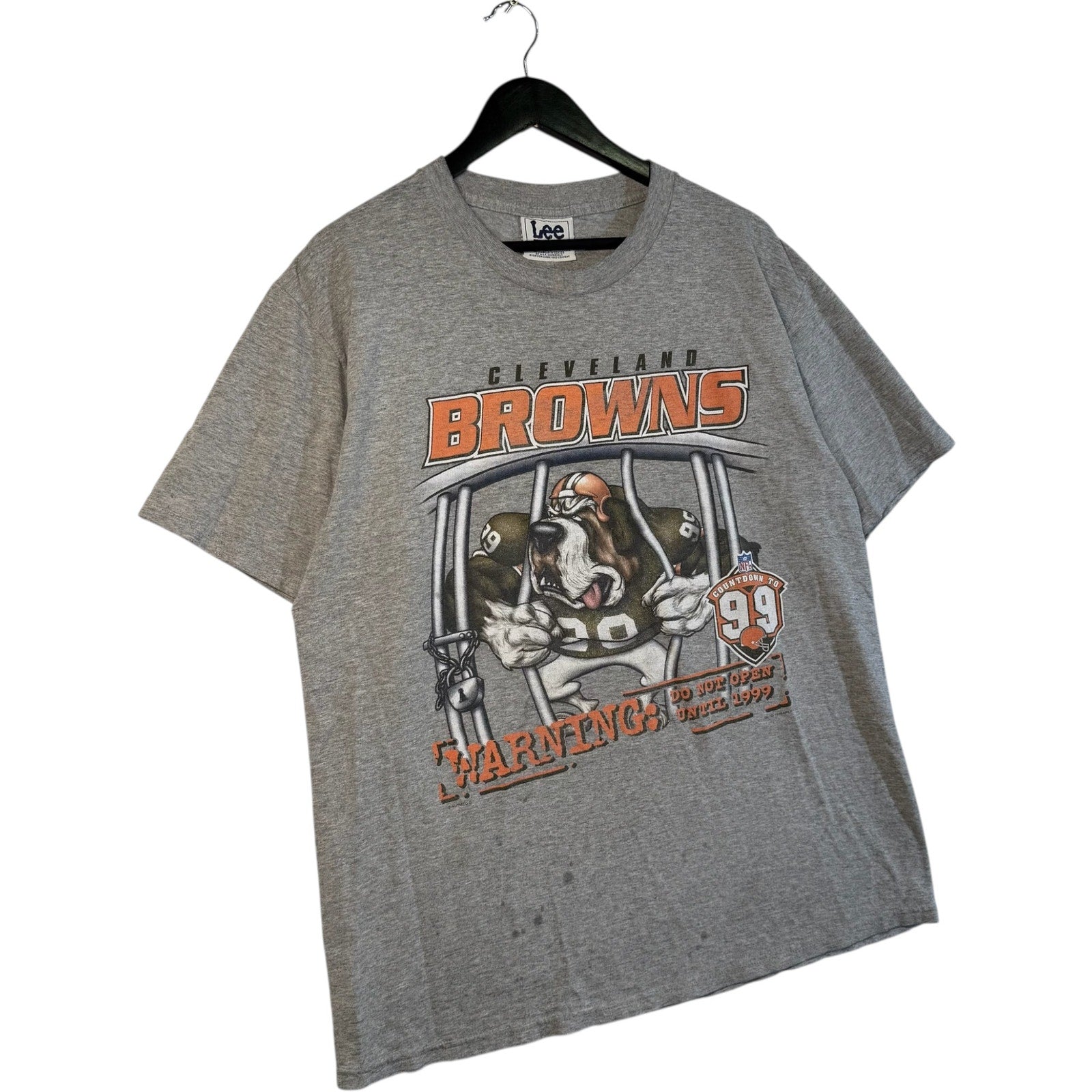 Vintage Cleveland Browns "Warning" Tee