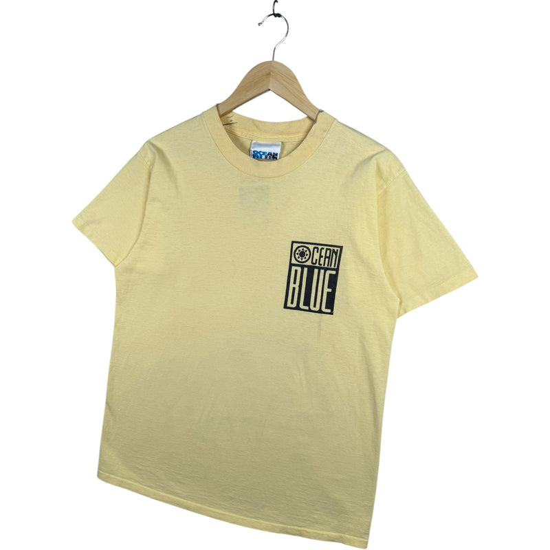 Vintage Ocean Blue Surfing Graphic T-Shirt